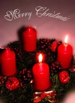 Christmas postcard  Stock Photos