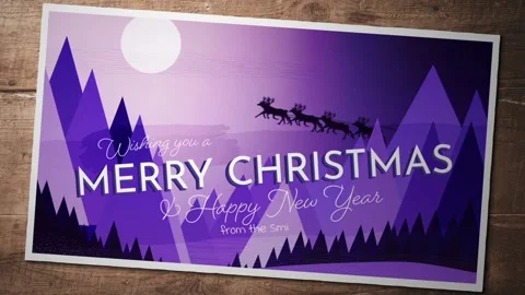 Christmas Postcard Titles Stock After Effects