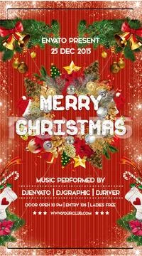 Christmas Poster Design Modello PSD