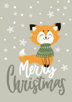 Christmas Posters. Vector illustration. Template for Greeting Scrapbooking, C Stock Illustration