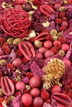 Christmas Potpourri Background Stock Photos