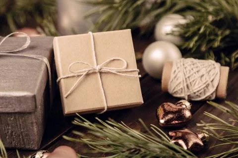 Christmas preparation background Stock Photos