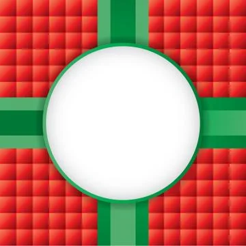 A christmas present background with copyspace illustration Stock Illustration