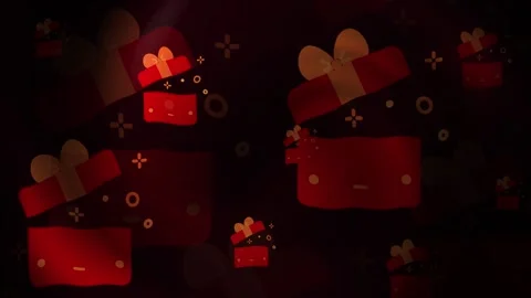 Christmas Present Background Loop Stock Footage 309496579