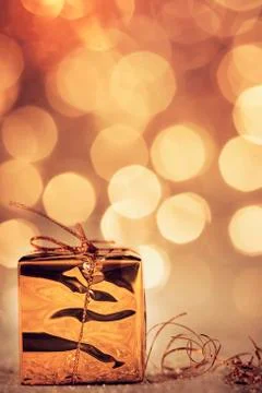 Christmas present box Foto stock