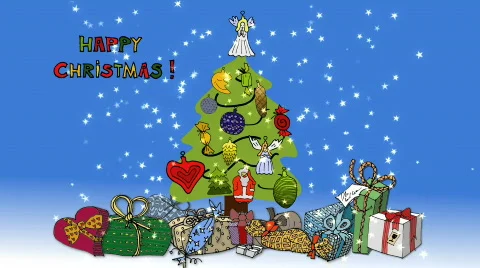 Christmas Present Stock Footage 850487