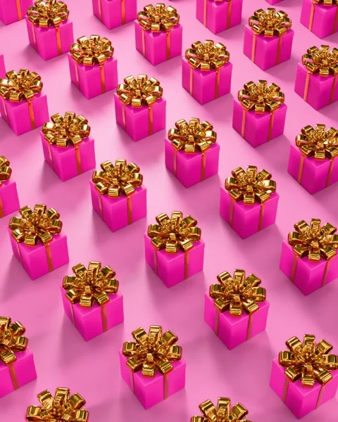 Christmas present pattern Video stock 293514675