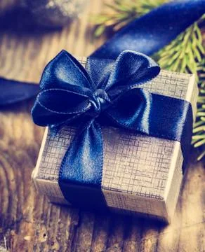 Christmas present Stock-Fotos