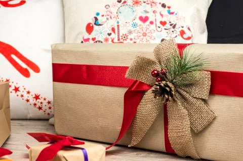 Christmas present Stock Photos