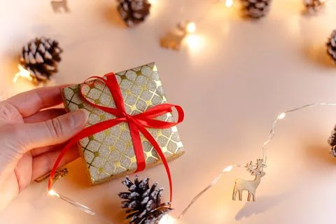 A Christmas present. Stock Photos