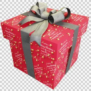 Christmas present of red background Stock Illustration