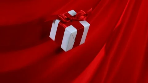 Christmas present, Slow Motion Stock Footage 9296717