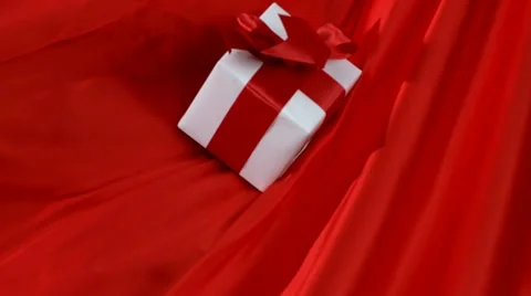 Christmas present, Slow Motion Stock Footage 9296896
