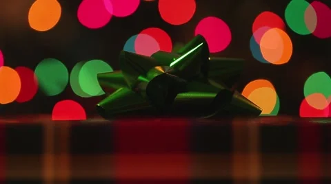 Christmas Present Under Tree Stock Footage 50089247