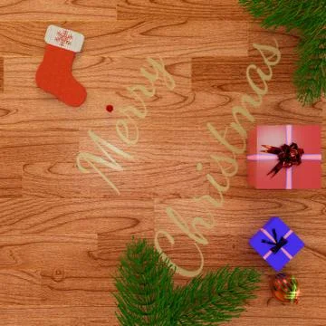 Christmas Presents And Decorations Stock Illustration