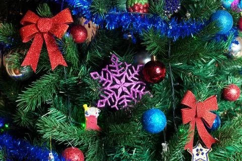 Christmas presents background Stock Photos