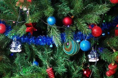 Christmas presents background Stock Photos