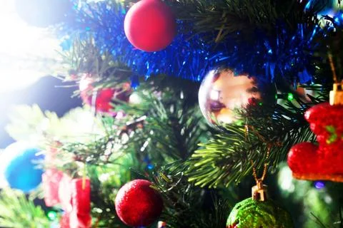 Christmas presents background Stock Photos