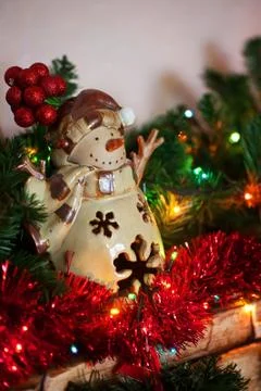 Christmas presents background Stock Photos