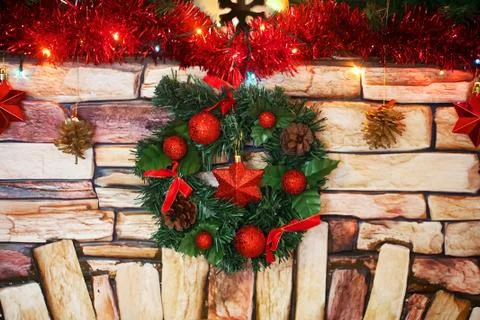 Christmas presents background Stock Photos