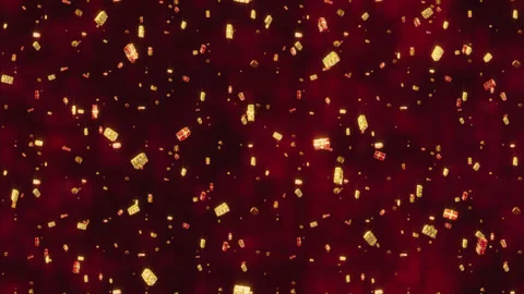 CHRISTMAS Presents Background Red LOOP TILE. This footage is loopable and Stock Footage 245470634