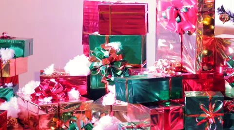 Christmas Presents HD Stock Footage 44976912