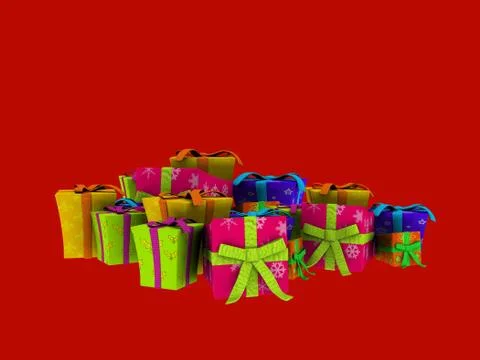 Christmas presents Illustrazione stock