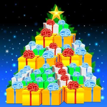 Christmas presents Illustration