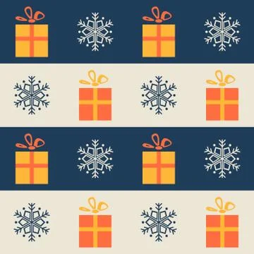 Christmas presents Illustrazione stock