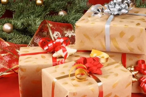 Christmas presents Stock Photos