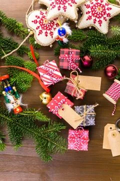 Christmas presents Stock Photos