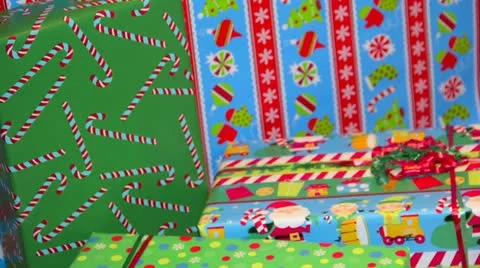 Christmas Presents - Timelapse Stock Footage 12717376