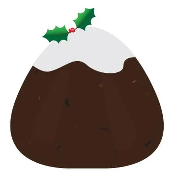 Christmas Pudding Stock Illustration
