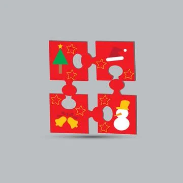 Christmas puzzle Stock Illustration
