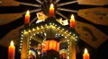 Christmas pyramid tilt very closeup HD Footage