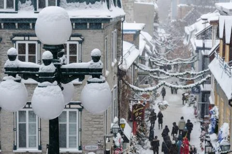 Christmas in quebec Stock Photos