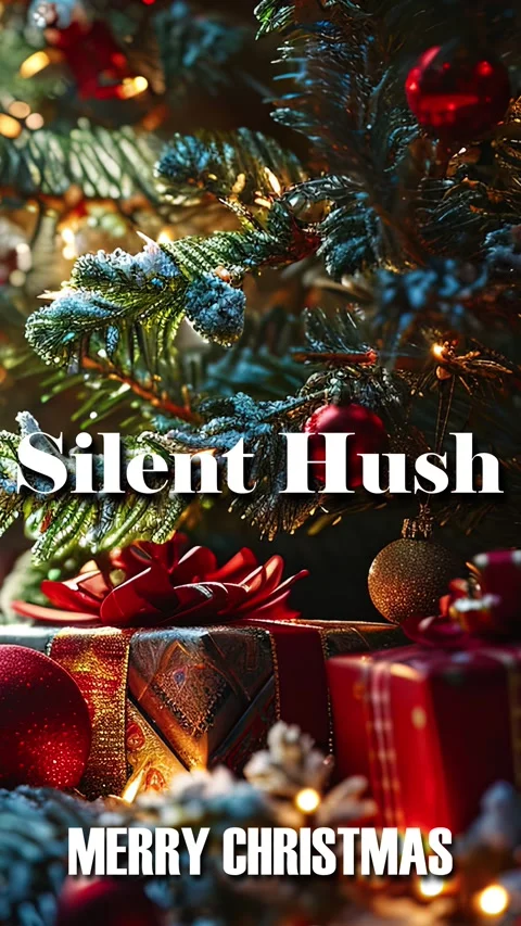 Christmas Quote In Animated Typography Text Silent Hush Stock Footage 294288274