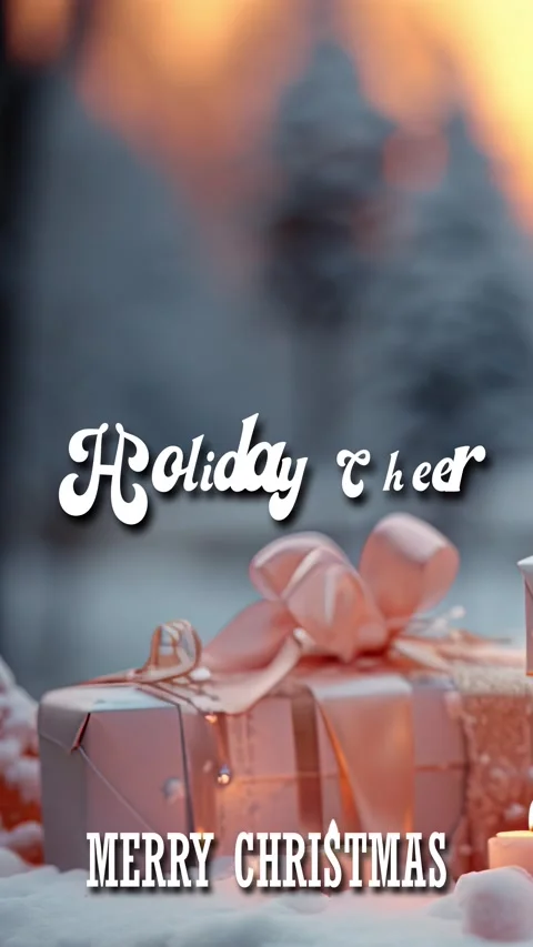 Christmas Quote In Stylish Cursive Text Typography Animation Holiday Cheer Stockbeeldmateriaal 292498030