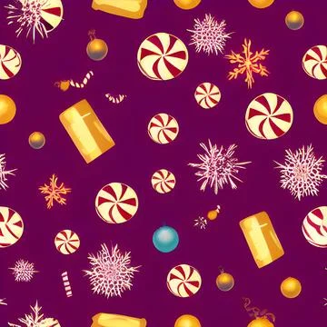 Christmas random element pattern seamless, abstract element vintage design .. Illustrazione stock