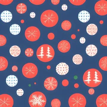 Christmas random element pattern seamless, abstract element vintage design .. Illustrazione stock