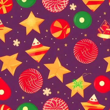 Christmas random pattern seamless, abstract element vintage design wallpaper Stock Illustration