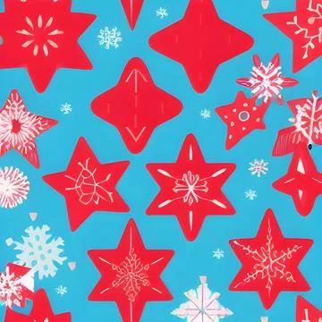 Christmas random pattern seamless, abstract element vintage design wallpaper Stock Illustration