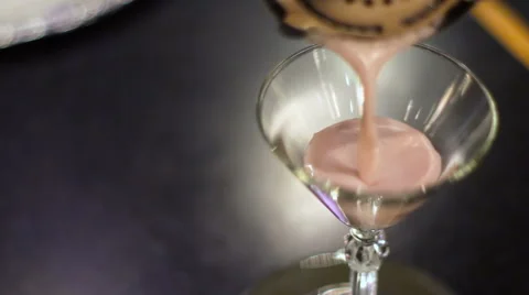 Christmas Raspberry Martini Stock-Footage 58504953