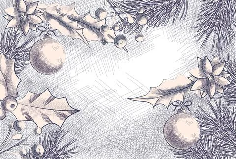 Christmas realistic background Stock Illustration