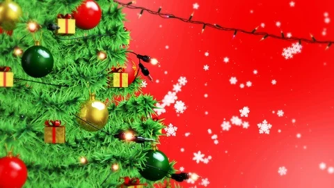 Christmas Red Background Stock Footage 99683961
