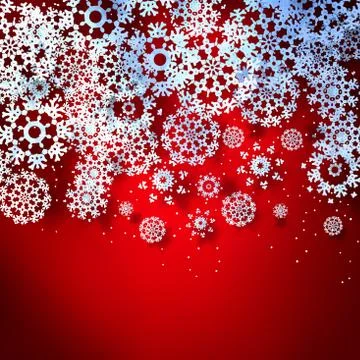 Christmas red background. Stock Illustration