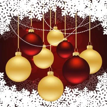 Christmas red background Stock Illustration
