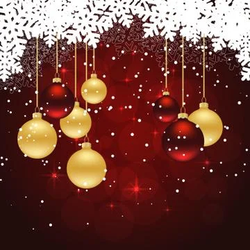 Christmas red background Stock Illustration