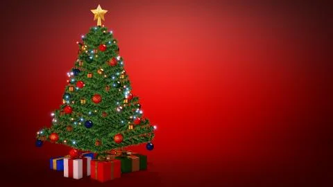 Christmas red background Foto stock
