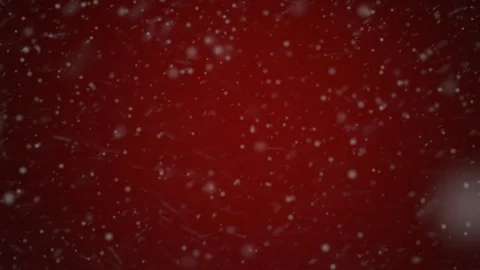 Christmas red background with snow Video stock 95014922